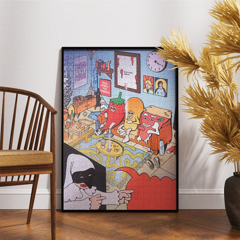 Puzzle_napoli_cornice_poster