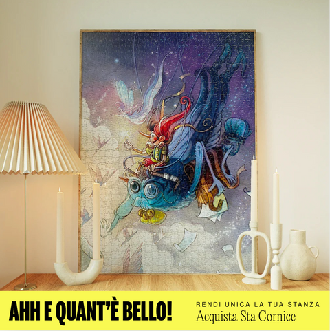 cacciatori di poesie puzzle incorniciato