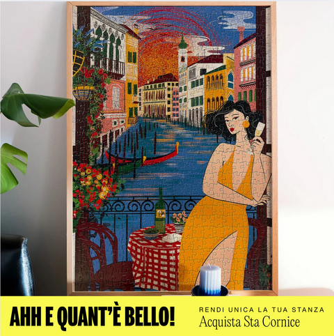 incontro al canal grande puzzle incorniciato