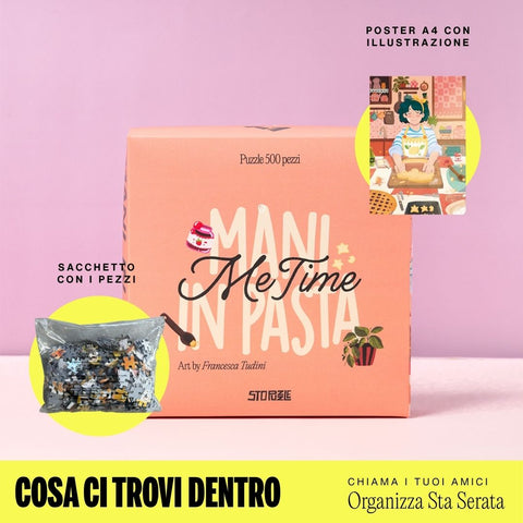 mani in pasta scatola puzzle 500 pezzi
