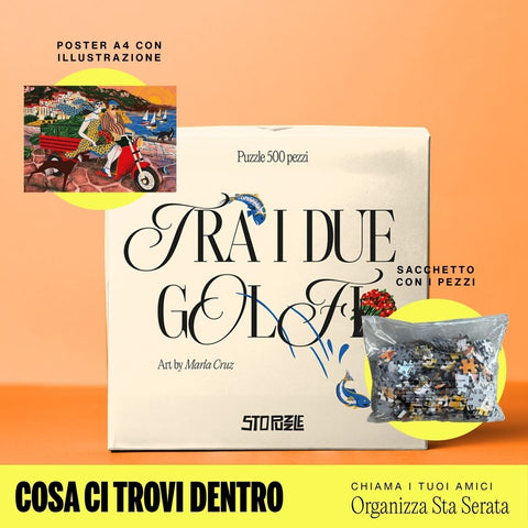 tra i due golfi scatola puzzle 500 pezzi