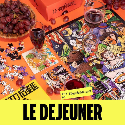 Le Dejeuner puzzle ambientato