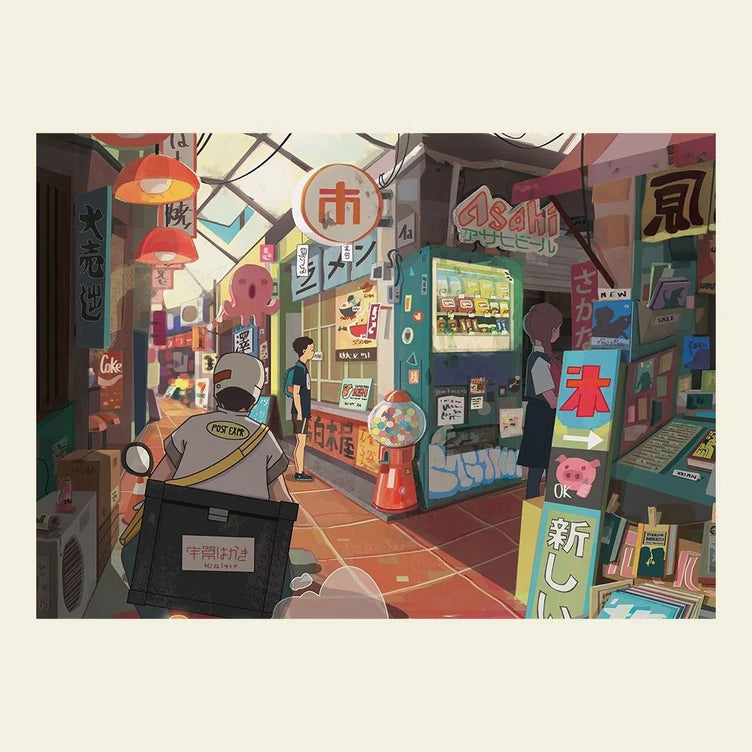 cucina di osaka puzzle 1000 pezzi illustrazione