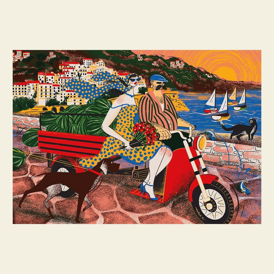 Tra I Due Golfi - Puzzle 500 Pezzi Costiera Amalfitana