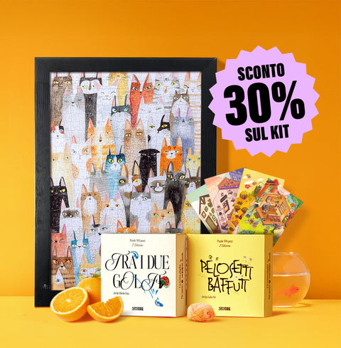 Kit per Rallentare - 2 Puzzle 1 cornice e 4 Sticker