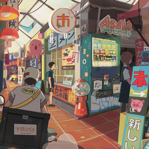 la cucina di osaka illustrazione