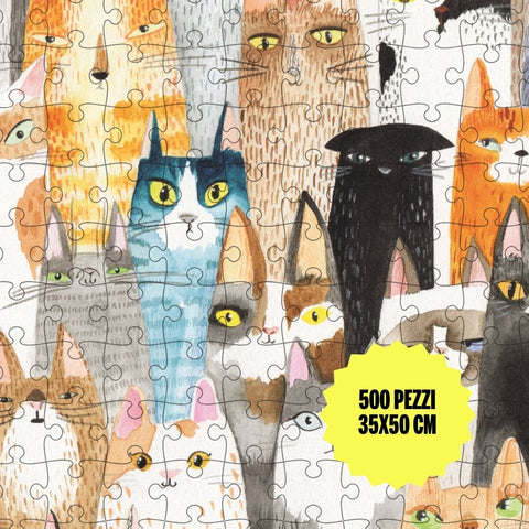 pelosetti baffuti puzzle dettaglio