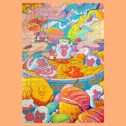 Ramen at Jigokudani - 500-Piece Puzzle - Mandy Matthews