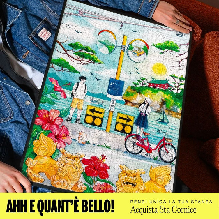 puzzle 1000 pezzi estate okinawa incorniciato