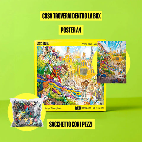 Barcellona - Puzzle 500 pezzi | World Tour