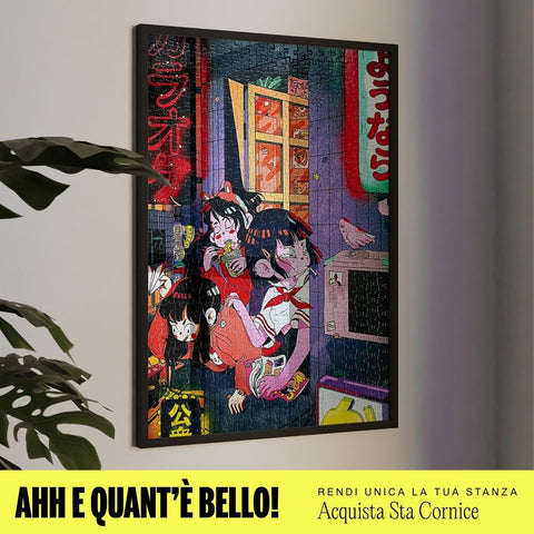 puzzle 500 pezzi tokyo puzzle incorniciato 
