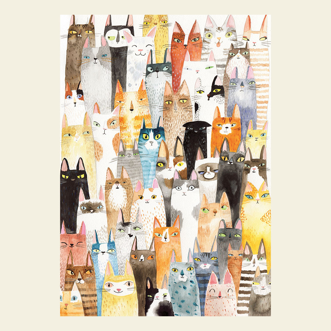 puzzle animali pelosetti baffuti