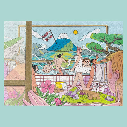The Waters of Fuji - 1000-Piece Puzzle - Wen-Hsiu Wang