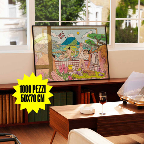 The Waters of Fuji - 1000-Piece Puzzle - Wen-Hsiu Wang