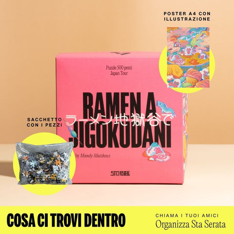 ramen a jigokudani scatola puzzle
