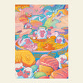 ramen illustrazione puzzle