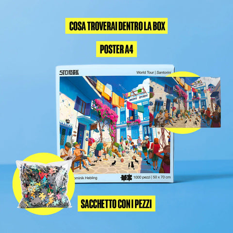 Santorini - Puzzle 1000 pezzi | World Tour
