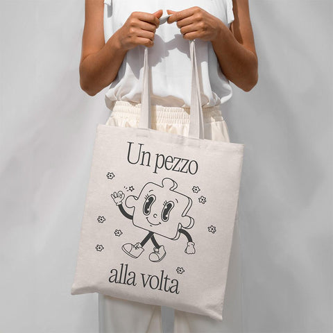 tote bag un pezzo alla volta