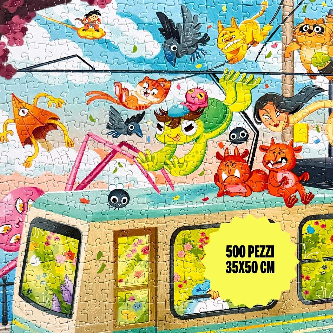 Treno Per Kamakura - Puzzle 500 pezzi - Giulia Di Cara