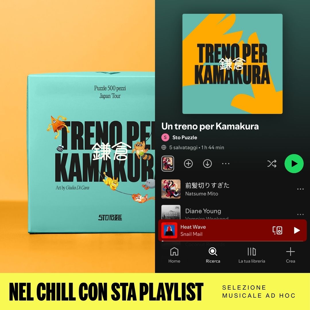 Treno Per Kamakura - Puzzle 500 pezzi - Giulia Di Cara