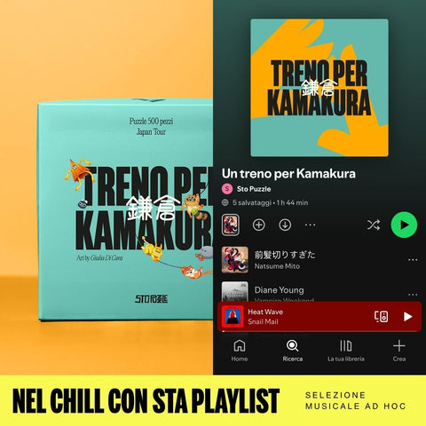 Treno Per Kamakura - Puzzle 500 pezzi - Giulia Di Cara