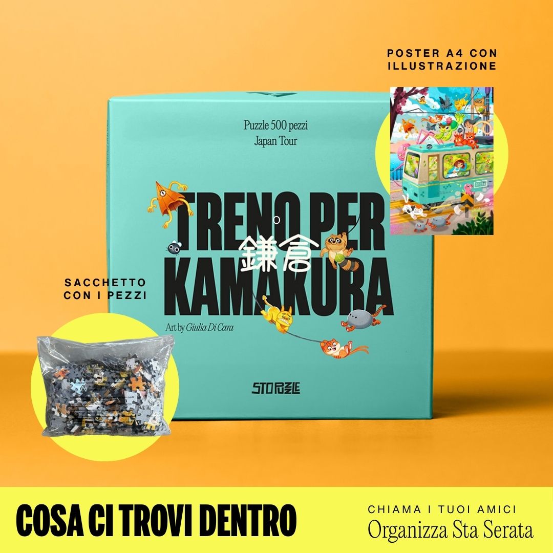 Treno Per Kamakura - Puzzle 500 pezzi - Giulia Di Cara