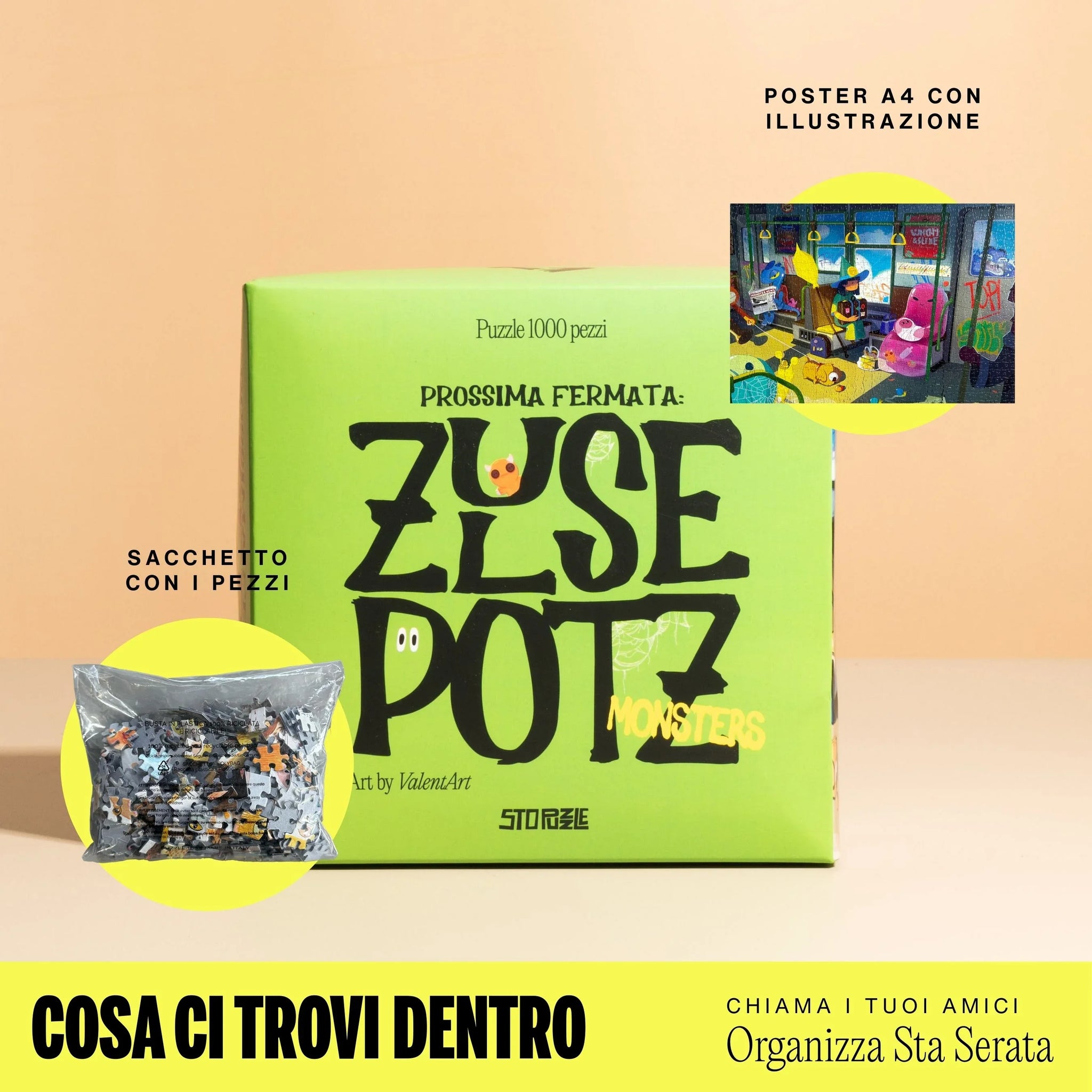 zulsepotz scatola puzzle 1000 pezzi